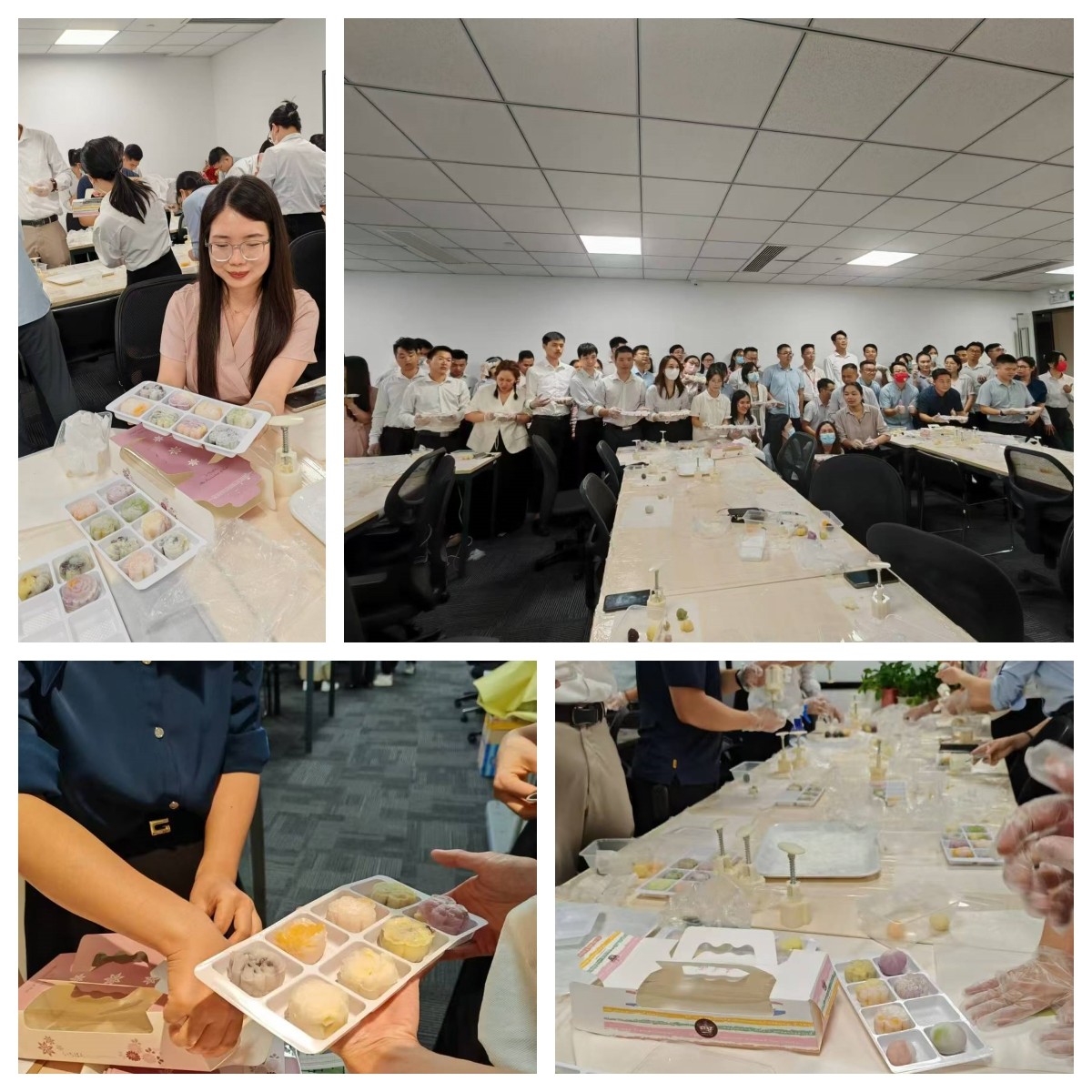 Laatste bedrijfsblogs HONGTAI viert Mid-Autumn Festival met DIY sneeuwhuid mooncake evenement