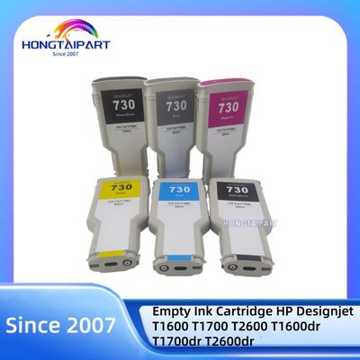 kopen 300ML Empty Ink Cartridge 730 P2V71A-MK P2V73A-PK P2V68A-C P2V70A-Y P2V69A-M P2V72A-G for HP Designjet T1600 T1700 T2600 T1600dr T1700dr T2600dr online vervaardiging