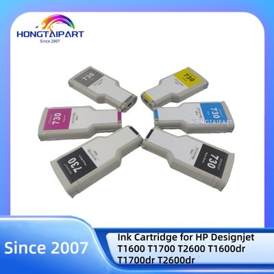 kopen 300ML Ink Cartridge 730 P2V71A-MK P2V73A-PK P2V68A-C P2V70A-Y P2V69A-M P2V72A-G for HP Designjet T1600 T1700 T2600 T1600dr T1700dr T2600dr online vervaardiging