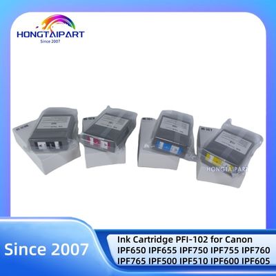 Inktcartridge-MBK C M Y PFI-102 voor Canon IPF650 IPF655 IPF750 IPF755 IPF760 IPF765 IPF500 IPF510 IPF600 IPF605 IPF610 IPF710 IPF650 IPF750