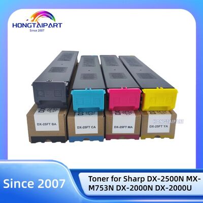 Toner voor Sharp DX-2500N MX-M753N DX-2000N DX-2000U DX-25FTBA DX-25FTCA DX-25FTMA DX-25FTYA Printer Toner Kits