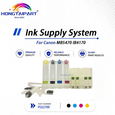 Flow-balanced PGI2700 CISS Continuous Ink Supply System Bubble-isolated Chip-identifiable Compatible voor Canon MB5470 IB4170