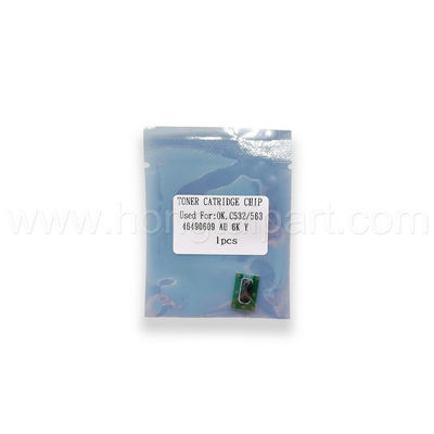 Toner Patroonspaander voor OKI C532DN MC573DN 6K 46490610 46490611 46490609 46490612 Chip Reset Toner Chip Konica Minolta